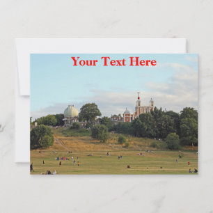 Customisable Greenwich Park, London Card