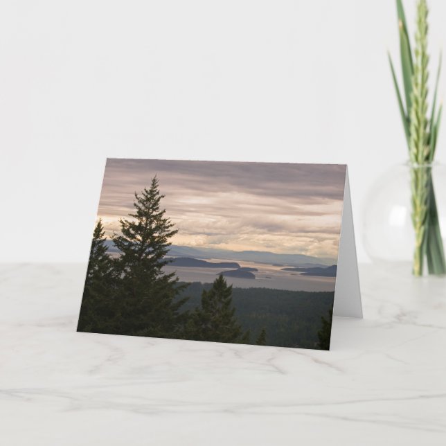 Customisable Greeting Card: San Juan Islands Pano Card (Front)