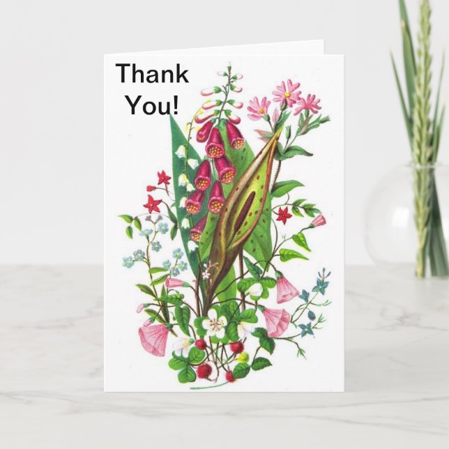 Customisable Greeting Thank You Card (Front)