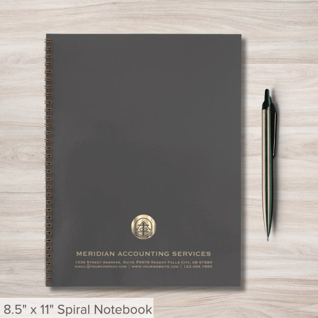 Customisable Grey Gold Professional Notebook (Creator Uploaded)