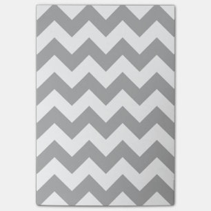 Customisable Grey Zigzag Pattern Post-it Notes