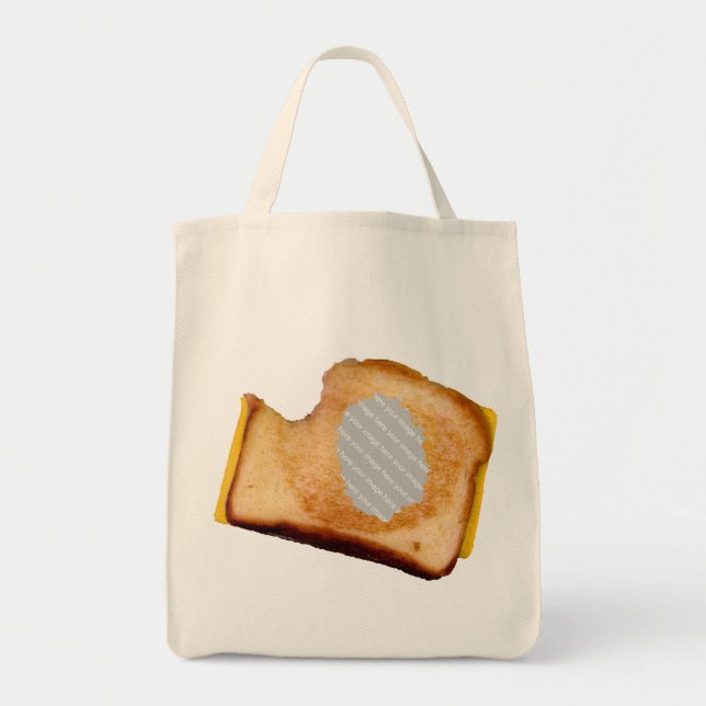 Customisable Grilled Cheese Sandwich Tote Bag (Front)