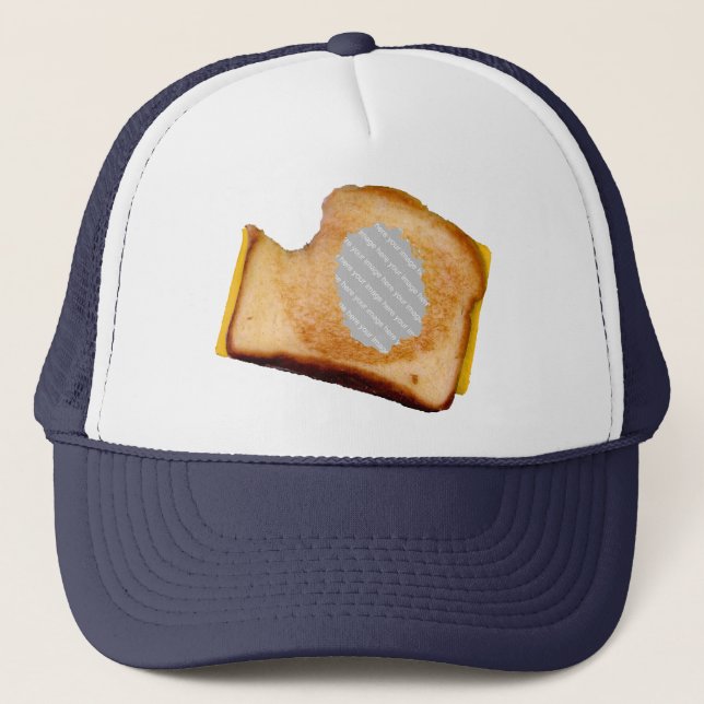 Customisable Grilled Cheese Sandwich Trucker Hat (Front)