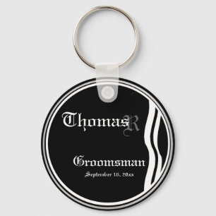 Customisable Groomsman Keepsake Keychain