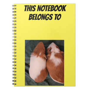 Customisable Guinea Pig Notebook