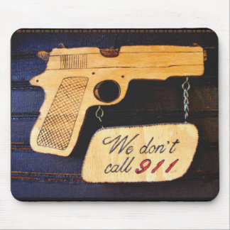 Customisable Gun Humour Mouse Pad