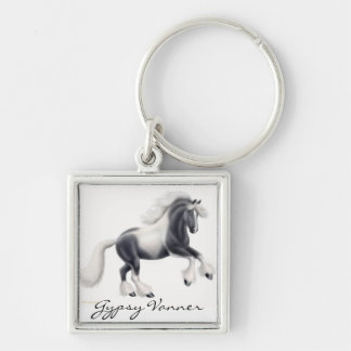 Customisable Gypsy Vanner Cob Horse Keychain