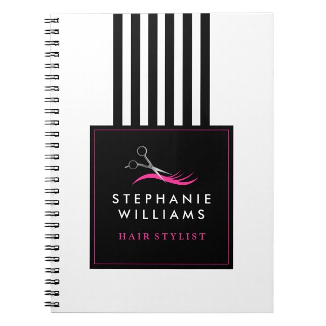Customisable Hair Stylist Note Book (Front)