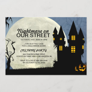 Customisable Halloween Costume Party Invitation