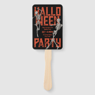 Customisable Halloween Dance Party Hand Fan