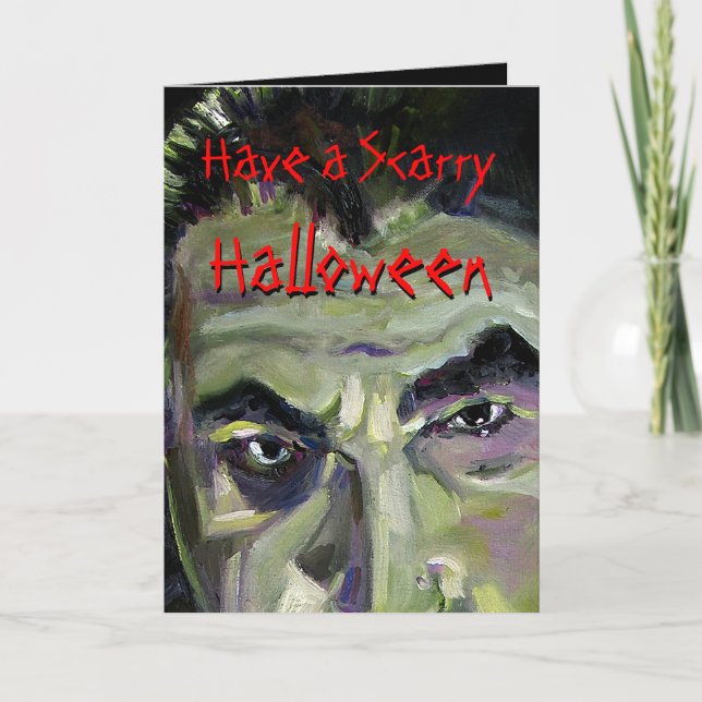 Customisable Halloween DRACULA Card Ginette (Front)