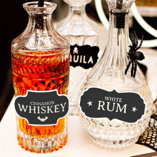 Customisable Halloween Drink Labels