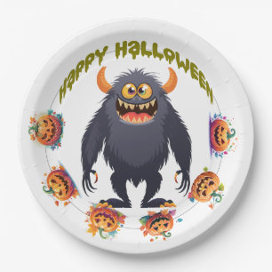 Customisable Halloween Fun  Paper Plate