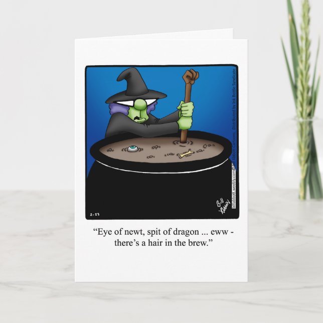 Customisable Halloween Humour Greeting Card (Front)