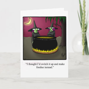 Customisable Halloween Humour Greeting Card