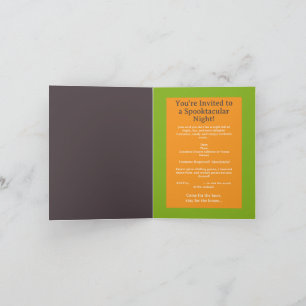 Customisable Halloween invitation 