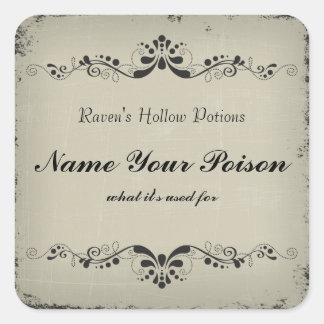 Customisable Halloween Jar Sticker Label