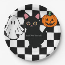 Customisable Halloween Paper Plates