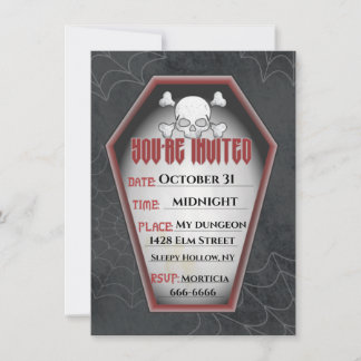 Customisable Halloween Party Invitation