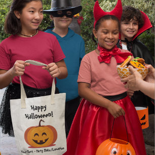 Customisable Halloween Party Tote Bag