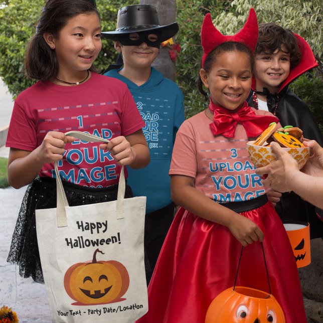 Customisable Halloween Party Tote Bag (Personalize your Candy Tote Bag!)