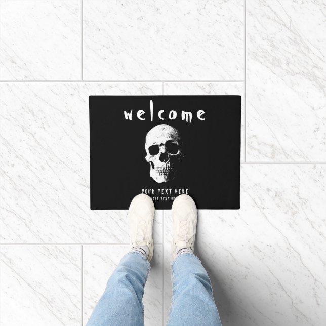 Customisable Halloween Scary Fear Horror Welcome Doormat (Indoor)