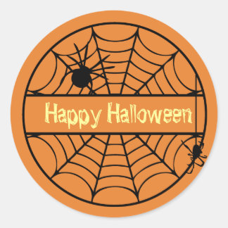 Customisable Halloween Spider Web Sticker