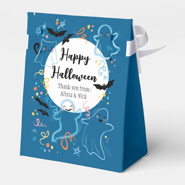 Customisable Halloween Treats favour box  (Back Side)