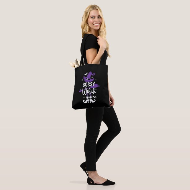 Customisable Halloween Witch Tote Bag (On Model)