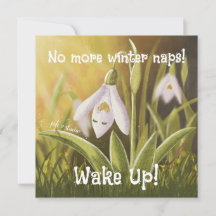 Customisable Hand Drawn Snowdrop Floral