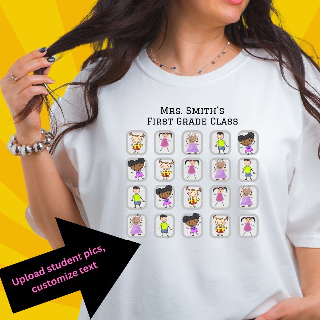 Customisable Hand Drawn Student Picture T-Shirt (Creator Uploaded)