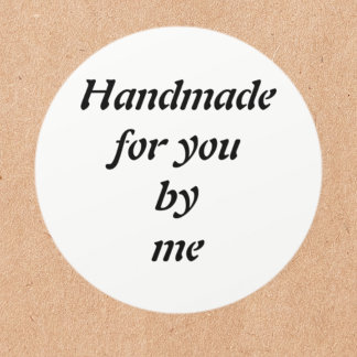 Customisable Handmade Classic Round Sticker