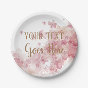 Customisable Handmade Product floral wreath Paper Plate