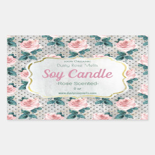 Customisable Handmade Vintage Soy Candle Label