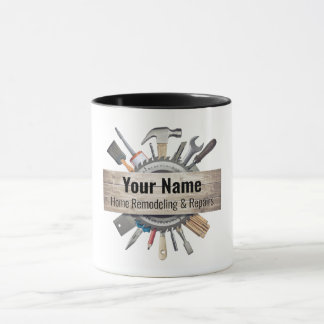 Customisable handyman contractor tools mug