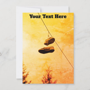 Customisable hanging shoes Card