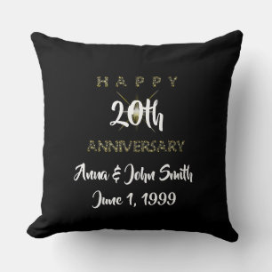 Customisable Happy Anniversary Starry Cushion