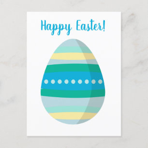 Customisable Happy Easter Egg Holiday Postcard