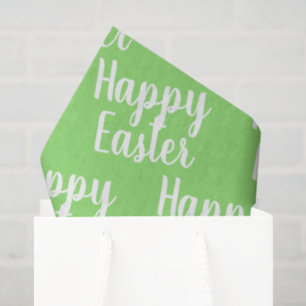 Customisable Happy Easter Green Tissue Paper