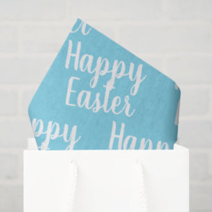 Customisable Happy Easter Light Blue Tissue Paper