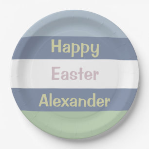 Customisable Happy Easter Paper Plate