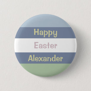 Customisable Happy Easter Text 6 Cm Round Badge