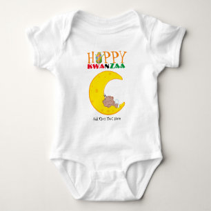 Customisable Happy KWANZAA New Baby Born Bodysuit