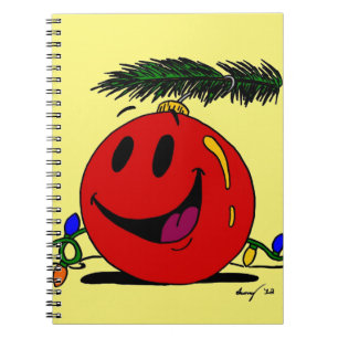 Customisable Happy Ornament Notebook
