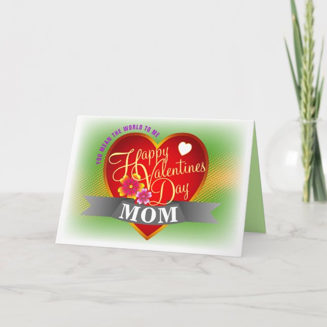 Customisable Happy Valentines Holiday Card (Front)