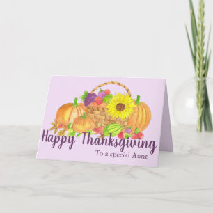 Customisable Harvest Thanksgiving  Card