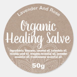 Customisable Healing Balm Label