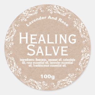 Customisable Healing Salve Label