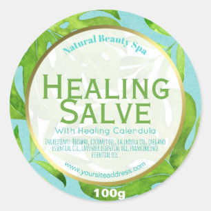 Customisable Healing Salve Label