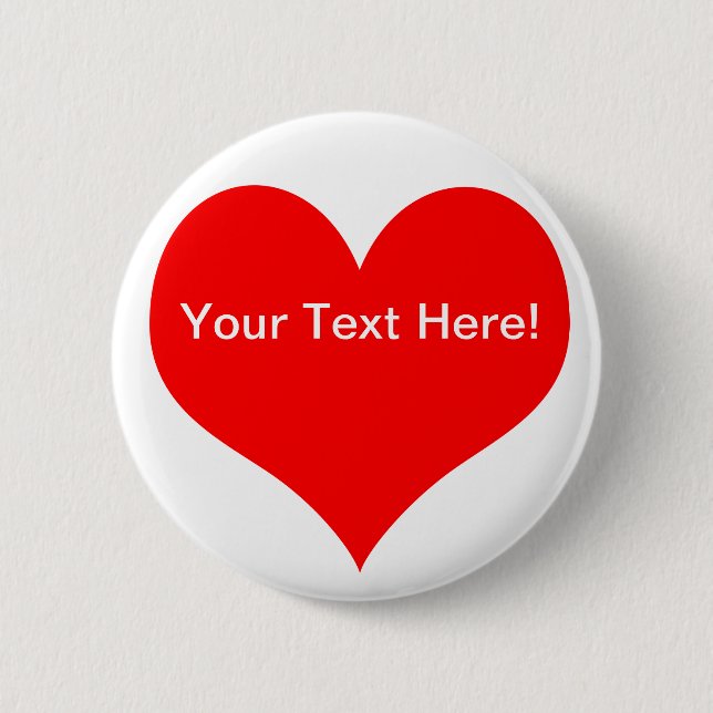 Customisable Heart Button (Front)